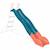 Glissière toboggan 2,63 m pour enfants Bleu/corail 1 - vertbaudet enfant 