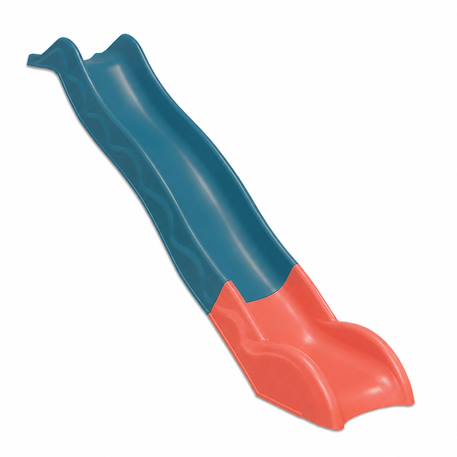 Glissière toboggan 2,63 m pour enfants Bleu/corail 2 - vertbaudet enfant 