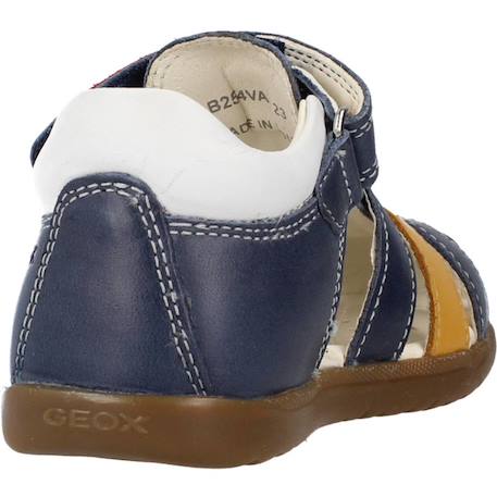 Sandales garçon modèle b sandal macchia boy Bleu c4229+Marron c5102 3 - vertbaudet enfant 