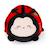 Peluche ladybug - mini super soft! Rouge 1 - vertbaudet enfant 