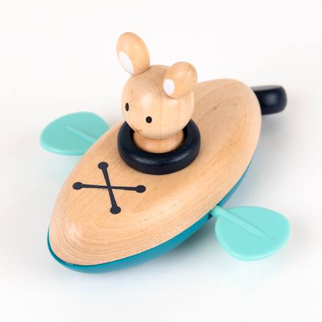 Jouet de bain canoë Bleu 2 - vertbaudet enfant 
