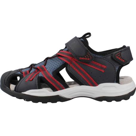 Sandales garçon modèle j borealis b. B Bleu c4189+Bleu c4327+Brun clair c0445 8 - vertbaudet enfant 