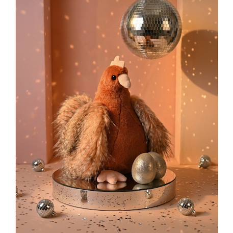Peluche poule et ses œufs d'or 28 cm Orange 6 - vertbaudet enfant 