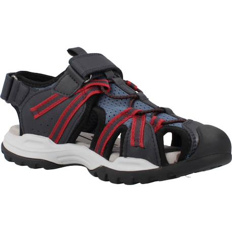 Sandales garçon modèle j borealis b. B Bleu c4189+Bleu c4327+Brun clair c0445 11 - vertbaudet enfant 