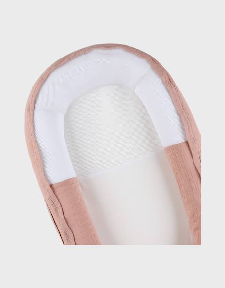 Nid bébé mousseline de coton bio Rose 1 - vertbaudet enfant 