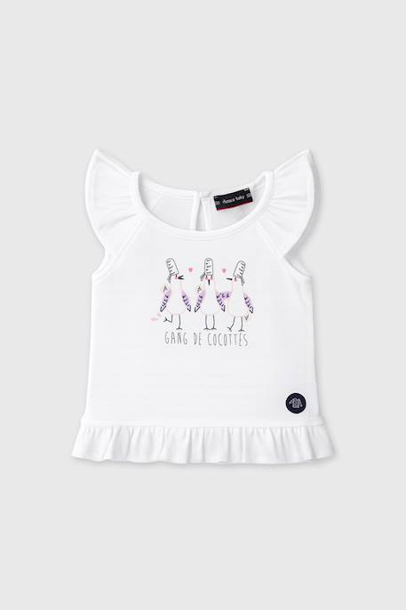 Bébé-T-shirt, sous-pull-Débardeur cocottes bébé - coton léger