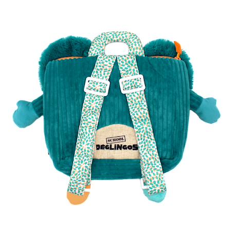 Sac à dos enfant velours - Cyranos le renard Bleu+Jaune 2 - vertbaudet enfant 