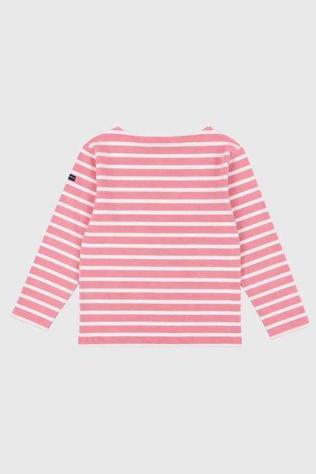 Marinière en coton épais enfant Flamingo plume/scooter+Flowering ginger/blanc+Framboisier/milk+Marine deep/fudge+Palombe/st lo+Sea foam/milk 4 - vertbaudet enfant 