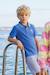 Polo brodé en coton enfant Fédéral blue 1 - vertbaudet enfant 