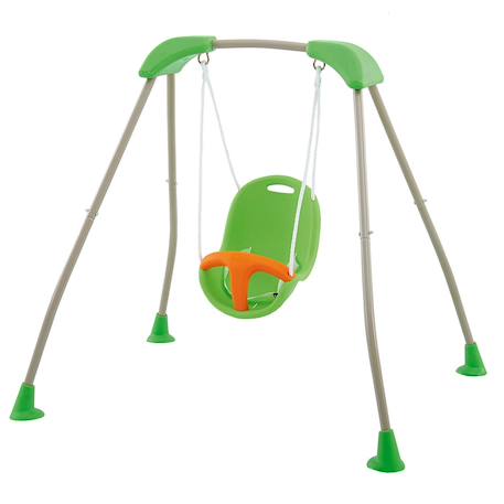 Portique balançoire bébé métal 1,2 m tatou Vert 2 - vertbaudet enfant 