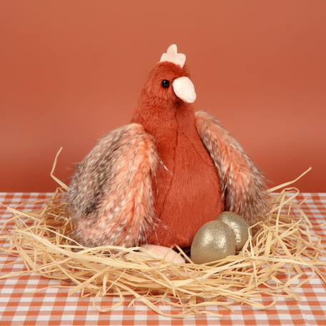 Peluche poule et ses œufs d'or 28 cm Orange 5 - vertbaudet enfant 