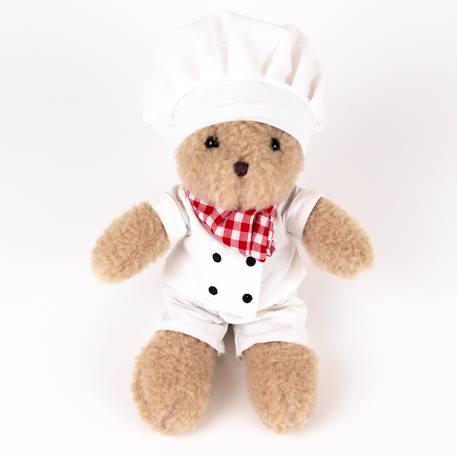 Ours en peluche morris le chef cuisinier Beige 3 - vertbaudet enfant 