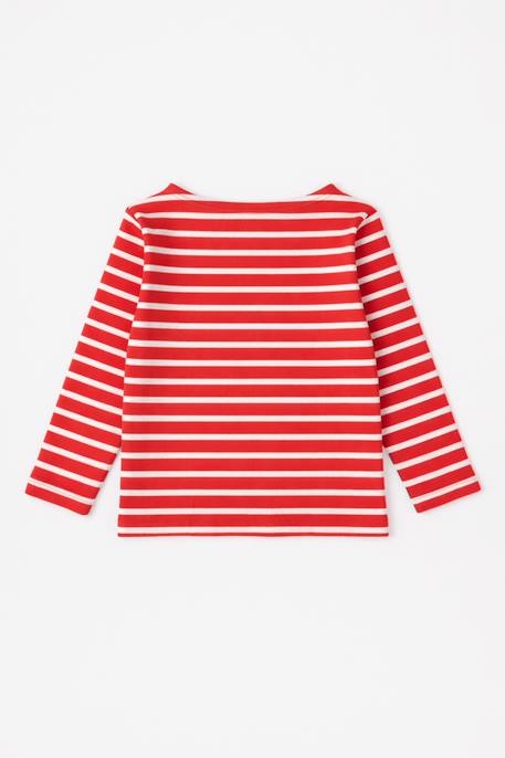 Marinière en coton épais enfant Framboisier/milk+Marine deep/fudge+Marine deep/meat+Sea foam/milk 2 - vertbaudet enfant 