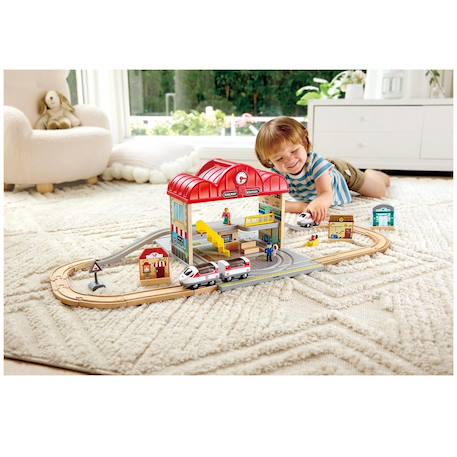 Coffret circuit de train portable Rouge 4 - vertbaudet enfant 