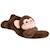 Peluche lestée 50 cm Blanc+Marron+Vert 3 - vertbaudet enfant 