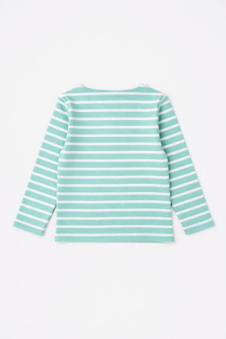 Marinière en coton épais enfant Framboisier/milk+Marine deep/fudge+Marine deep/meat+Sea foam/milk 8 - vertbaudet enfant 