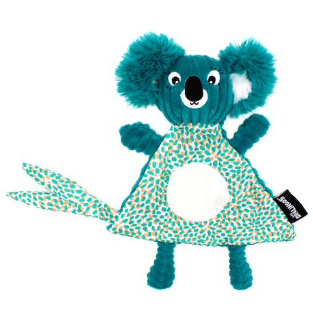 Doudou en velours côtelé Bleu+Jaune 3 - vertbaudet enfant 