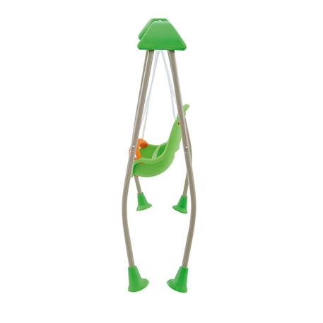 Portique balançoire bébé métal 1,2 m tatou Vert 4 - vertbaudet enfant 