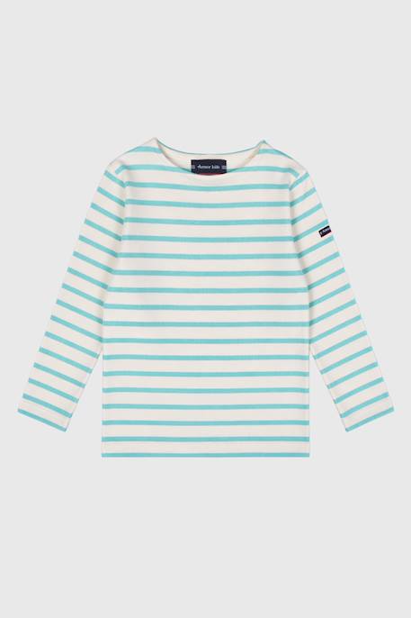 Marinière en coton épais enfant Flamingo plume/scooter+Flowering ginger/blanc+Framboisier/milk+Marine deep/fudge+Nature/sea foam+Palombe/st lo+Sea foam/milk 9 - vertbaudet enfant 