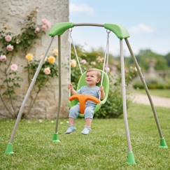 Jouet-Jeux de plein air-Portique balançoire bébé métal 1,2 m tatou