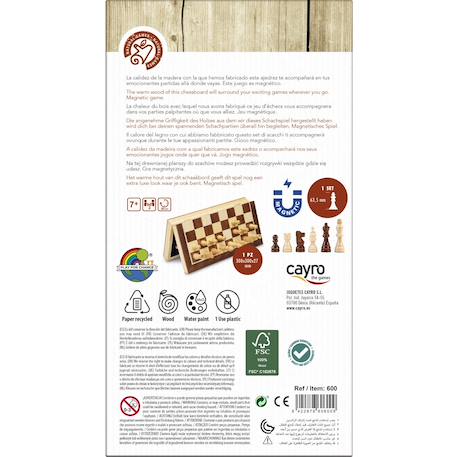 Jeu d'échecs magnétiques Marron 4 - vertbaudet enfant 
