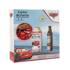 Puériculture-Coffret Cars enfant avec eau parfumée gel douche 2 en 1 et serviette microfibre