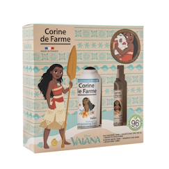 Puériculture-Coffret enfant eau parfumée shampooing 2 en 1 et serviette microfibre vaiana