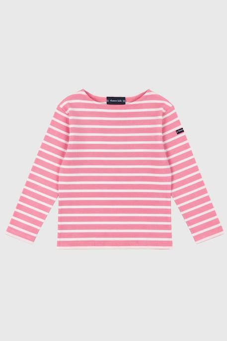 Marinière en coton épais enfant Flamingo plume/scooter+Flowering ginger/blanc+Framboisier/milk+Marine deep/fudge+Palombe/st lo+Sea foam/milk 3 - vertbaudet enfant 