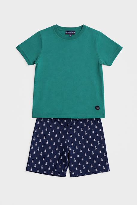 Pyjama short enfant bateaux - coton léger Yvi-bateaux 1 - vertbaudet enfant 