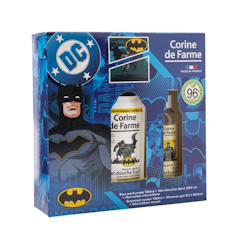 Puériculture-Coffret Batman enfant avec eau parfumée gel douche 2 en 1 et serviette microfibre