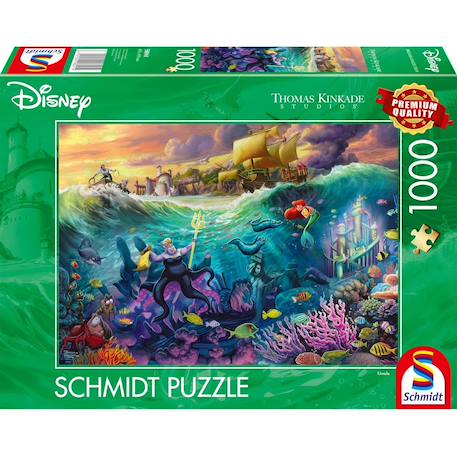 Puzzle ursula la petite sirène 1000 pcs Vert 2 - vertbaudet enfant 