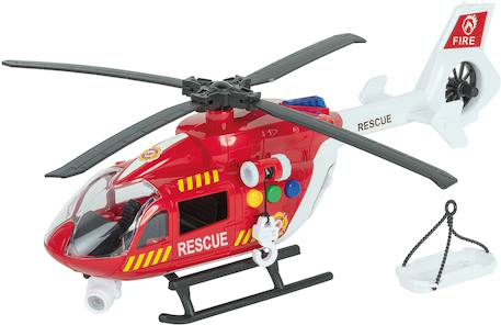 Hélicoptère son et lumière 36cm Rouge 3 - vertbaudet enfant 