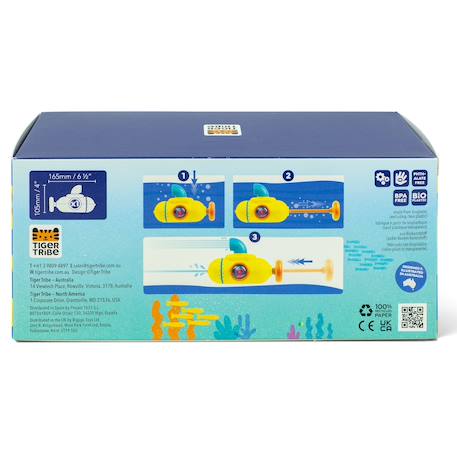 Sous marin pour le bain en bioplastique Jaune 6 - vertbaudet enfant 