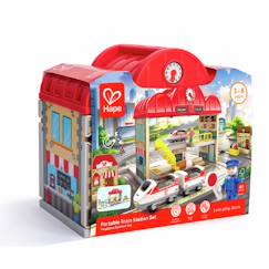 Jouet-Coffret circuit de train portable