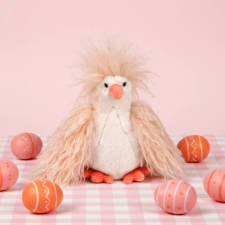 Peluche poule poulette 20 cm Beige+Marron 4 - vertbaudet enfant 