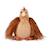 Peluche poule poulette 20 cm Beige+Marron 7 - vertbaudet enfant 