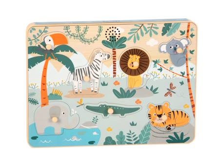 Puzzle sonore safari Bleu 6 - vertbaudet enfant 