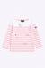 Marinière en coton épais enfant Blanc/dahlia+Blanc/federal blue 2 - vertbaudet enfant 