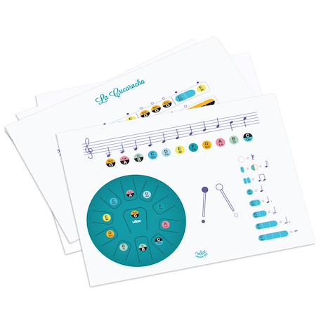 Tongue drum en métal 11 notes Bleu 2 - vertbaudet enfant 