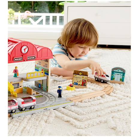 Coffret circuit de train portable Rouge 5 - vertbaudet enfant 