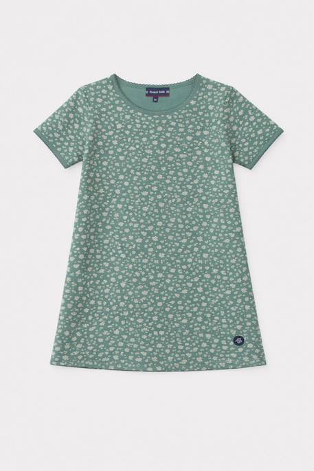 Fille-Chemise de nuit fleurs enfant - coton léger
