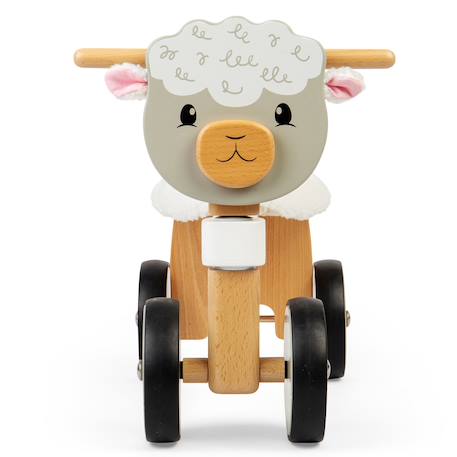Porteur en bois Blanc 2 - vertbaudet enfant 