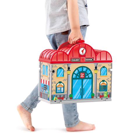 Coffret circuit de train portable Rouge 6 - vertbaudet enfant 