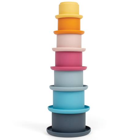 Jouets de bain empilables Bleu 3 - vertbaudet enfant 
