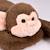 Peluche lestée 50 cm Blanc+Marron+Vert 4 - vertbaudet enfant 