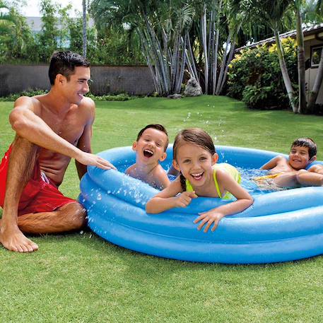 Piscine pataugeoire crystal blue de 147 cm de diamètre. Bleu 2 - vertbaudet enfant 