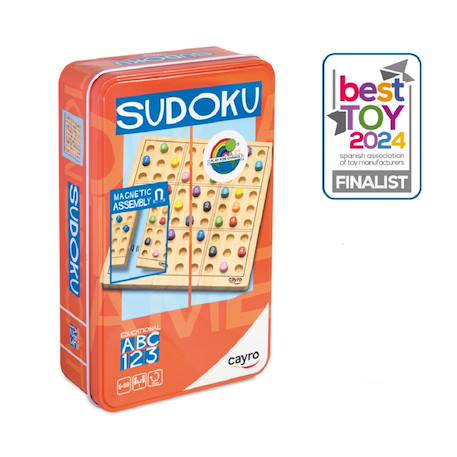 Sudoku en boite métal Orange 6 - vertbaudet enfant 