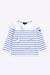 Marinière en coton épais enfant Blanc/dahlia+Blanc/federal blue 4 - vertbaudet enfant 