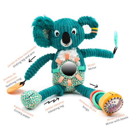 Peluche d'activités nomade Bleu+Jaune 4 - vertbaudet enfant 