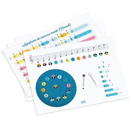Tongue drum en métal 13 notes Bleu 3 - vertbaudet enfant 